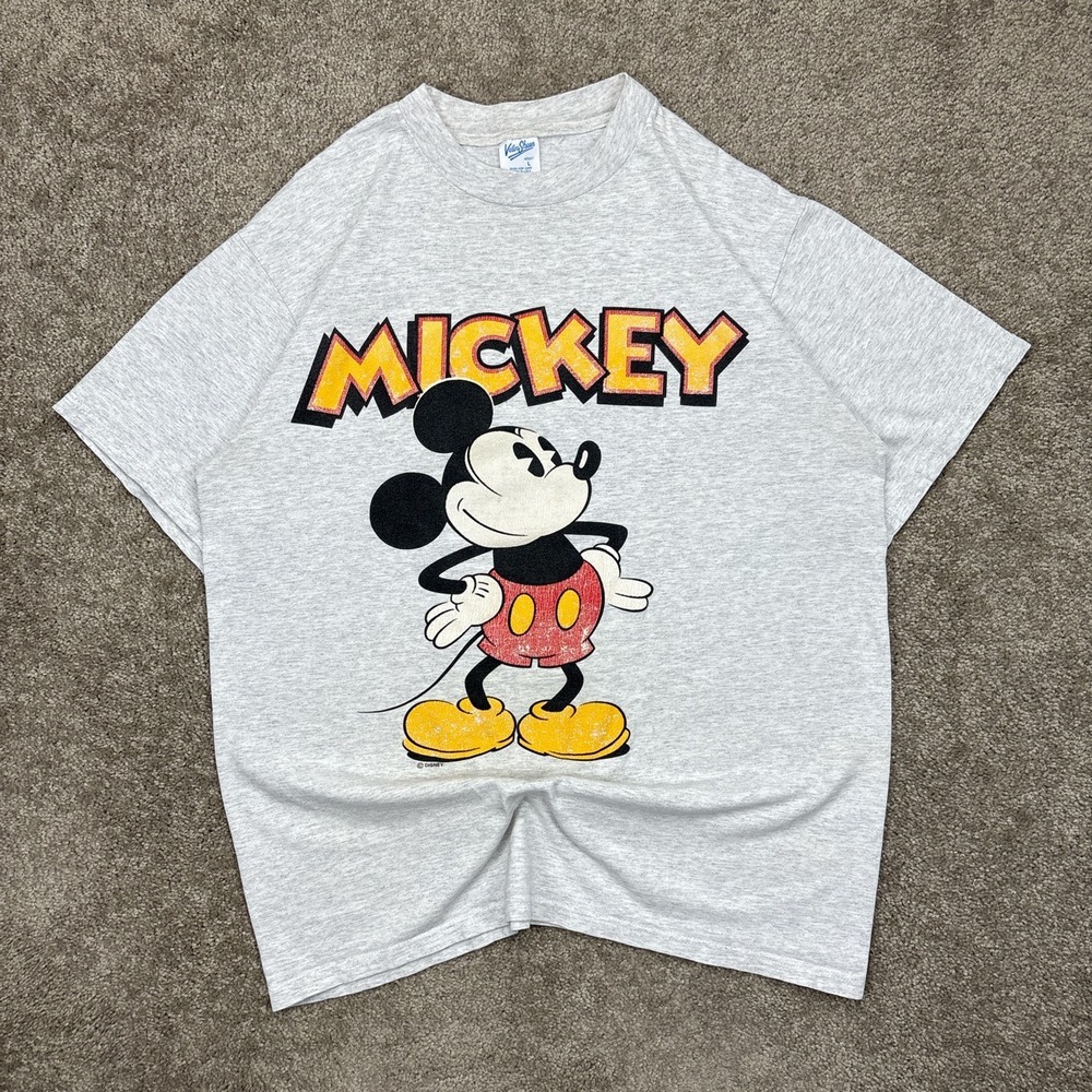 Vintage 90s Disney Mickey Mouse T Shirt Made in USA Large